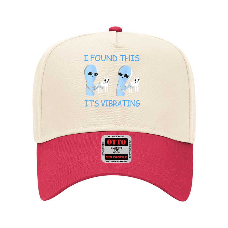 I Found This Its Vibrating Funny Aliens Cats Adjustable Baseball Cap | Artistshot