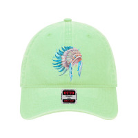 Native Indian Chief, Native Indian Chief Art, Native Indian Chief Pain Dyed Cap | Artistshot