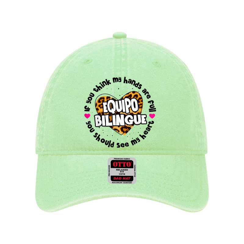 Equipo Bilingue Spanish Bilingual Team Squad Back To School Dyed Cap by Fashzilla | Artistshot