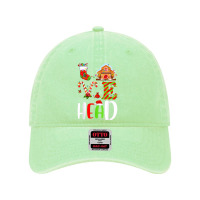 Xmas Lights Love Head Teacher Christmas Dyed Cap | Artistshot