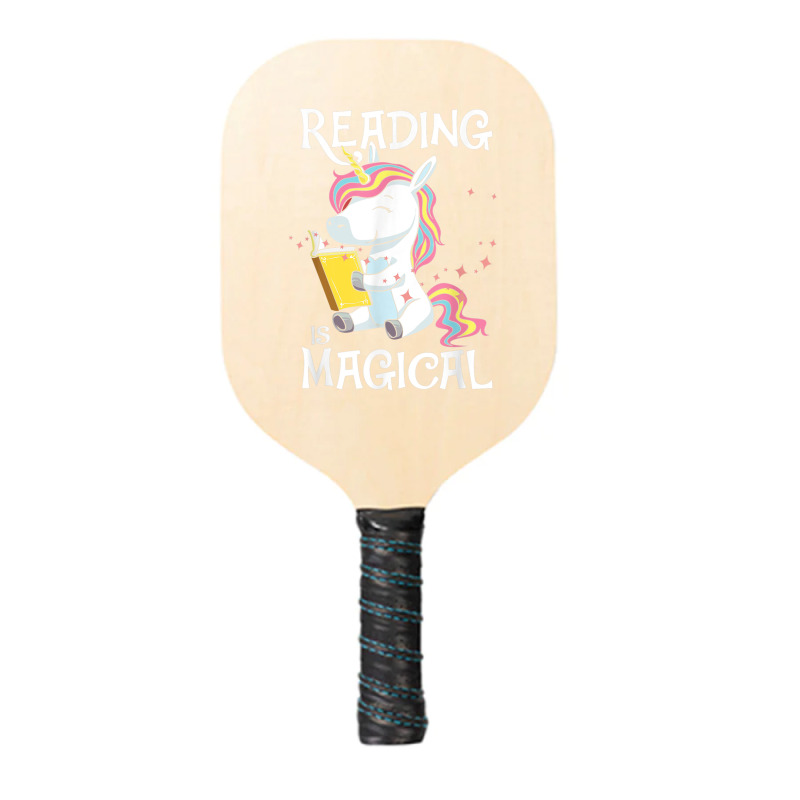 Reading Is Magical Book Lover Unicorn English Teacher Girls Pickleball Paddle | Artistshot