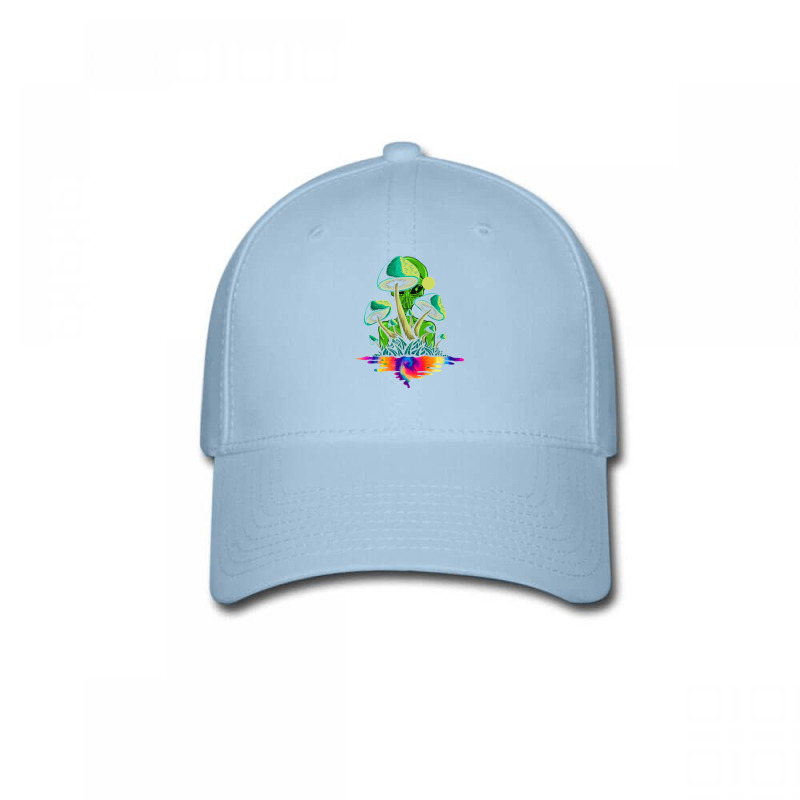 Psychedelic Mushroom Magic Shrooms Trippy Alien Baseball Cap by phamkhao | Artistshot