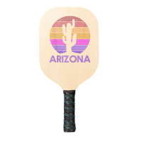 Arizona Vintage Retro Cactus Souvenir Pickleball Paddle | Artistshot