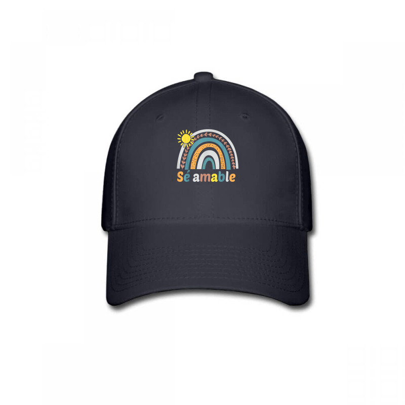 Sé Amable Spanish Bilingual Teacher Be Kind Boho Rainbow T Shirt Baseball Cap by vaeriburaeme | Artistshot