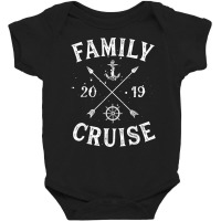 Family Cruise 2019 T Shirt Summer Vacation Vintage Matching Baby Bodysuit | Artistshot