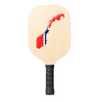 Flag Map Of Norway Pickleball Paddle | Artistshot