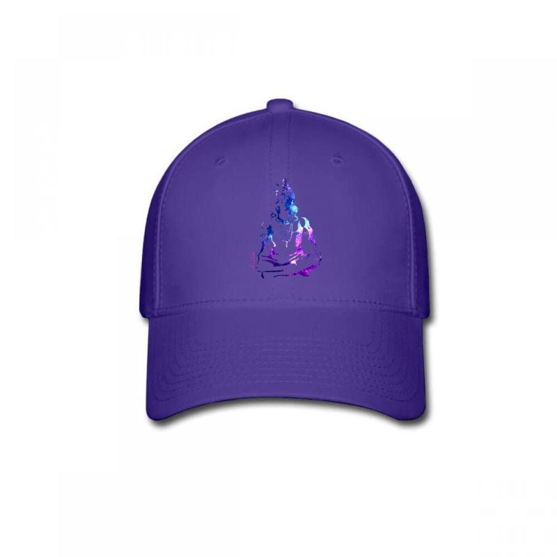 Adiyogi Meditating Galaxy Art Baseball Cap | Artistshot