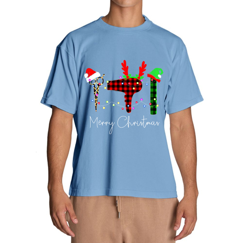 Merry Christmas Hairstylist Funny Tool Hairdresser Barber Urban Heavy T-shirt by behindcedar22 | Artistshot