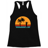 Sunset Golfer Strike Racerback Tank | Artistshot