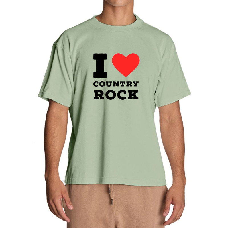 I Love Country Rock Urban Heavy T-shirt | Artistshot