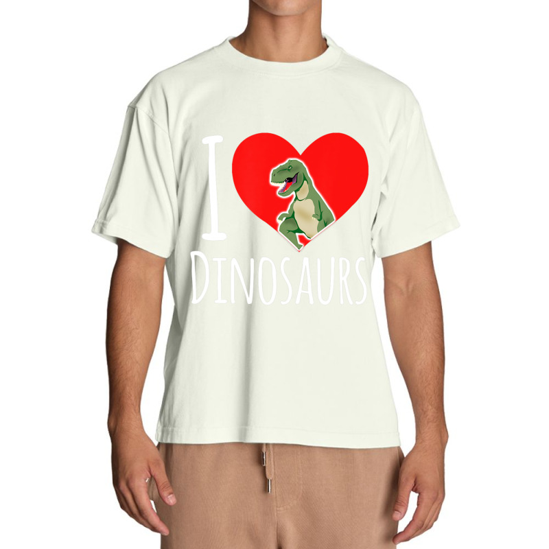 Dinosaur I Love Dinosaurs T-rex Urban Heavy T-shirt by degreesgunner | Artistshot