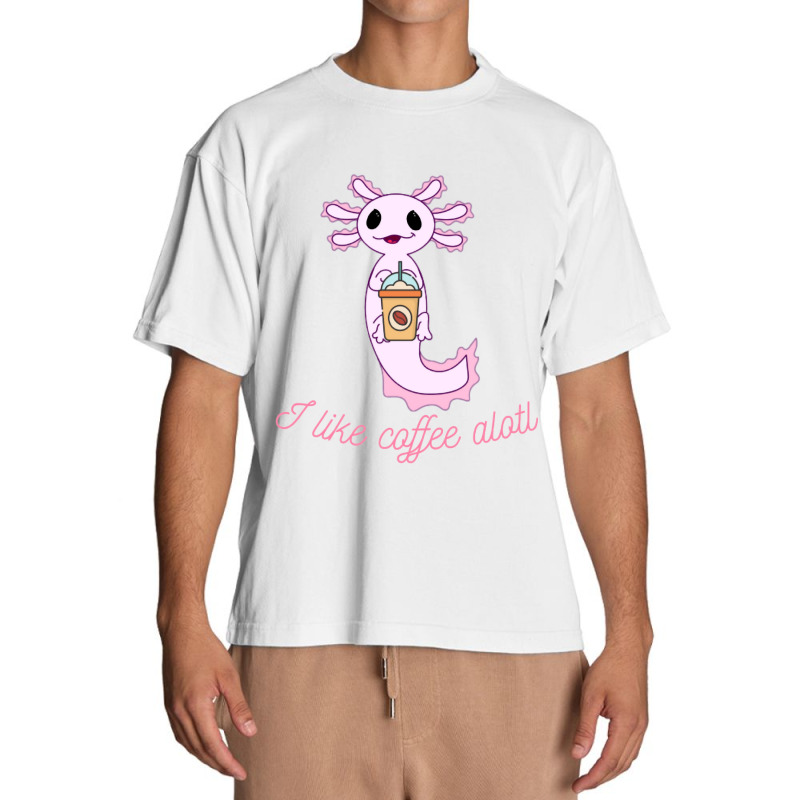 Axolotl Likes Coffee Urban Heavy T-shirt | Artistshot