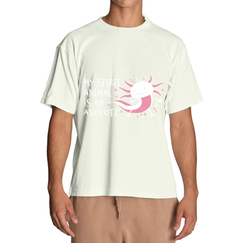 Cute Amphibian - My Spirit Animal Is An Axolotl-r7npy Urban Heavy T-shirt by Min08 | Artistshot