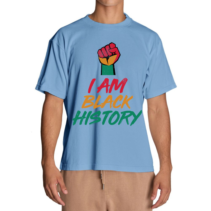 Pan African- I Am Black History Fist Design Urban Heavy T-shirt | Artistshot