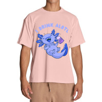 Cute Funny Axolotl Drinking Beer Urban Heavy T-shirt | Artistshot