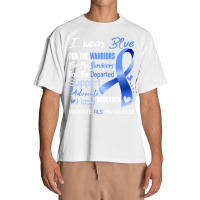 I Wear Blue For Als Awareness Support Als Warrior Gifts Urban Heavy T-shirt | Artistshot