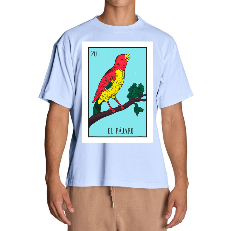 El Pajaro Lottery Card Gift The Bird Card Mexican Lottery Urban Heavy T-shirt | Artistshot