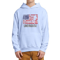 Lacrosse American Flag Usa Flag Fan Vintage Retro Urban Pullover Hoodie | Artistshot