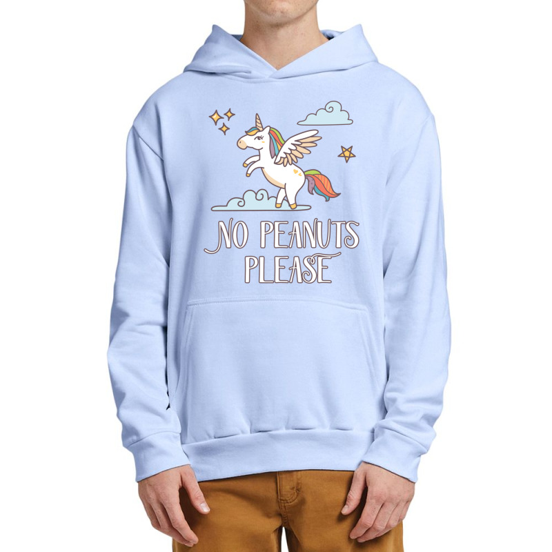 No Peanuts Please  Unicorn Theme For Peanut Allergy Kids Urban Pullover Hoodie | Artistshot