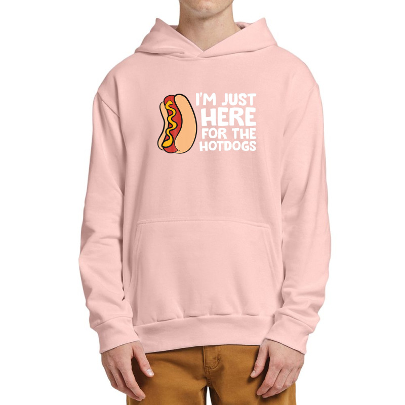 I'm Just Here For The Hotdogs Fast Food Hot Dog Urban Pullover Hoodie | Artistshot