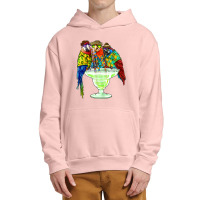 Parrots Drinking Margarita Hawaiian Vacation Birds Urban Pullover Hoodie | Artistshot