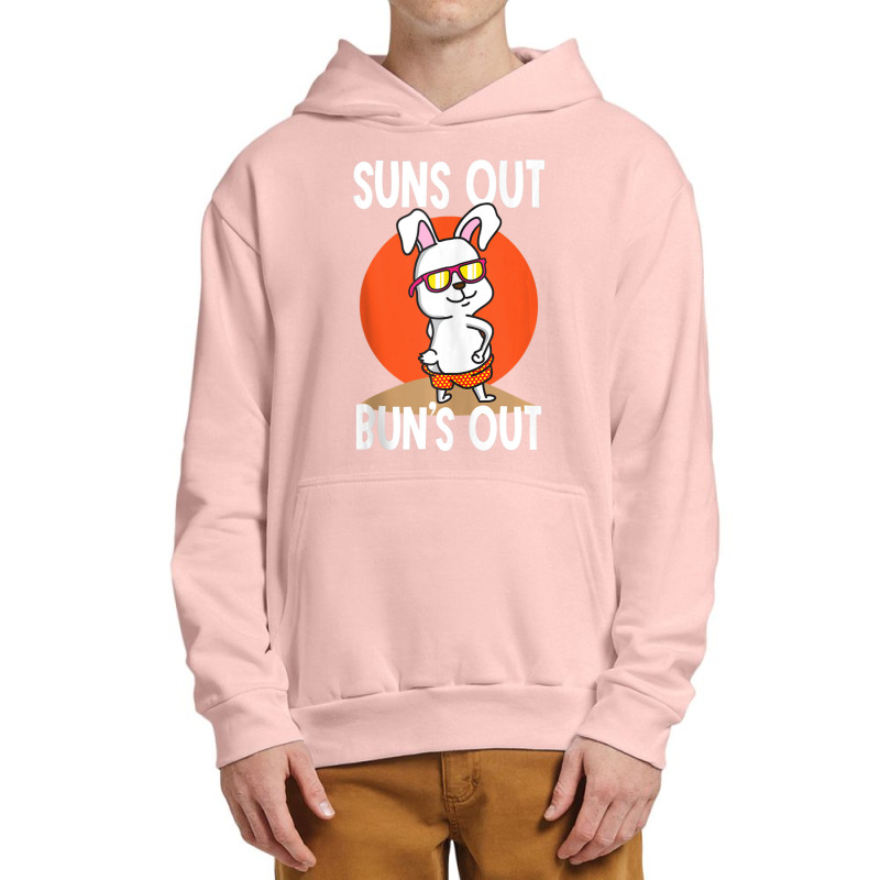 Sun's Out Bun's Out Funny Cool Bunny Urban Pullover Hoodie by fenderbendable | Artistshot