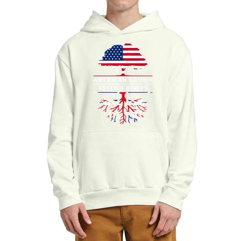 American Grown British Roots  Britain Union Jack Urban Pullover Hoodie | Artistshot