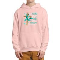 Tourettes Awareness Myasthenia Gravis Teal Ribbon Urban Pullover Hoodie | Artistshot