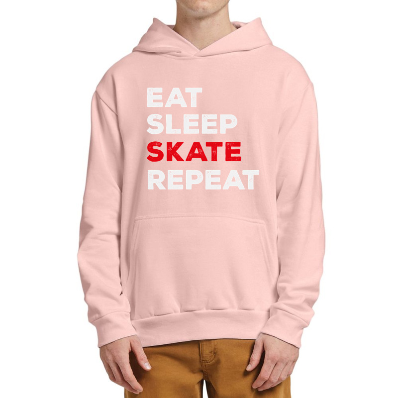 Eat Sleep Skate Repeat-7lihe Urban Pullover Hoodie | Artistshot