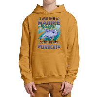 Marine Biologist Life Has Porpoise T Shirt Urban Pullover Hoodie | Artistshot