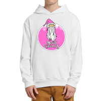 Christmas Retro Vintage Pink Santa Claus Crismas Urban Pullover Hoodie | Artistshot