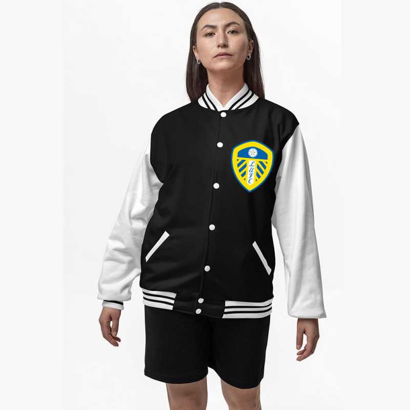 Fc #leeds United Bomber Jacket | Artistshot