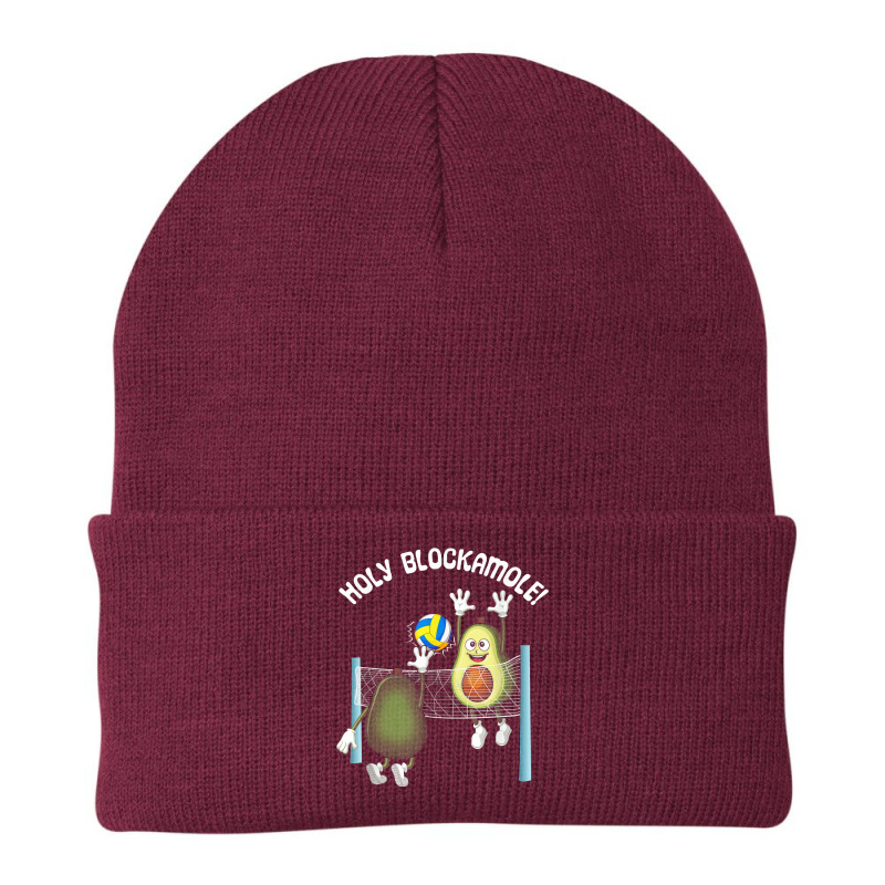 Holy Blockamole! Guacamole Player Blocker Volleyball T Shirt Beanie by cm-arts | Artistshot