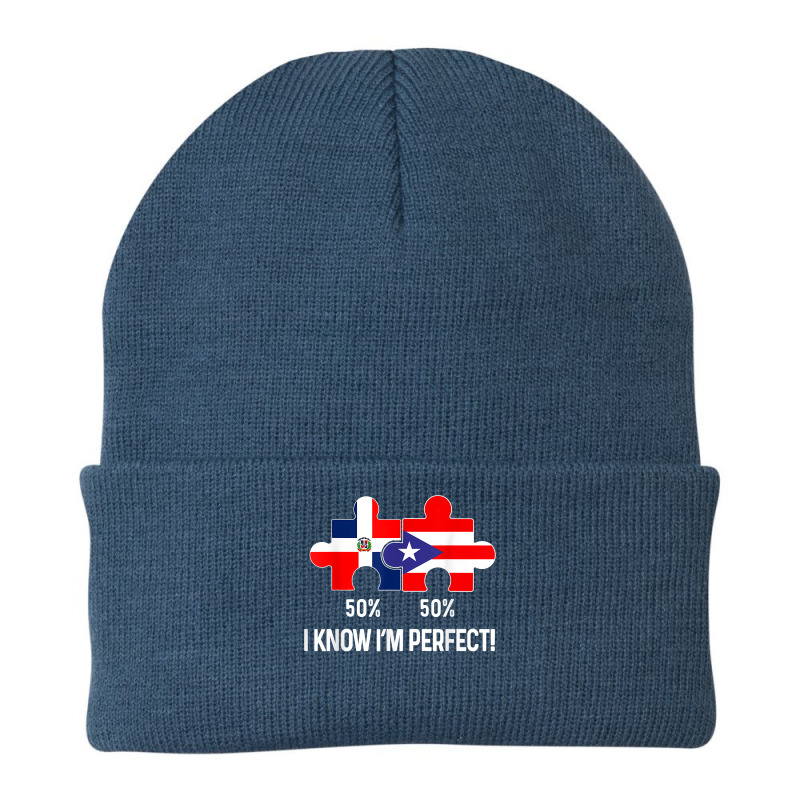 Half Puerto Rican Half Dominican Flag Map Combined Pr Rd T Shirt Beanie by cm-arts | Artistshot