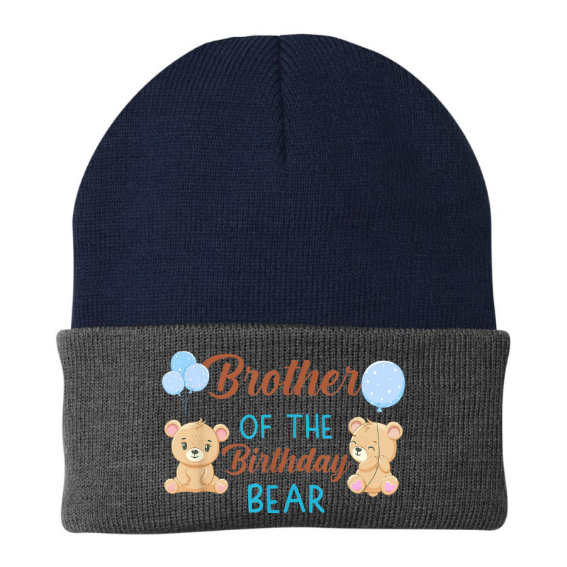 Brother Of The Birthday Boy Bear 1st Birthday Party Boy Beanie | Artistshot