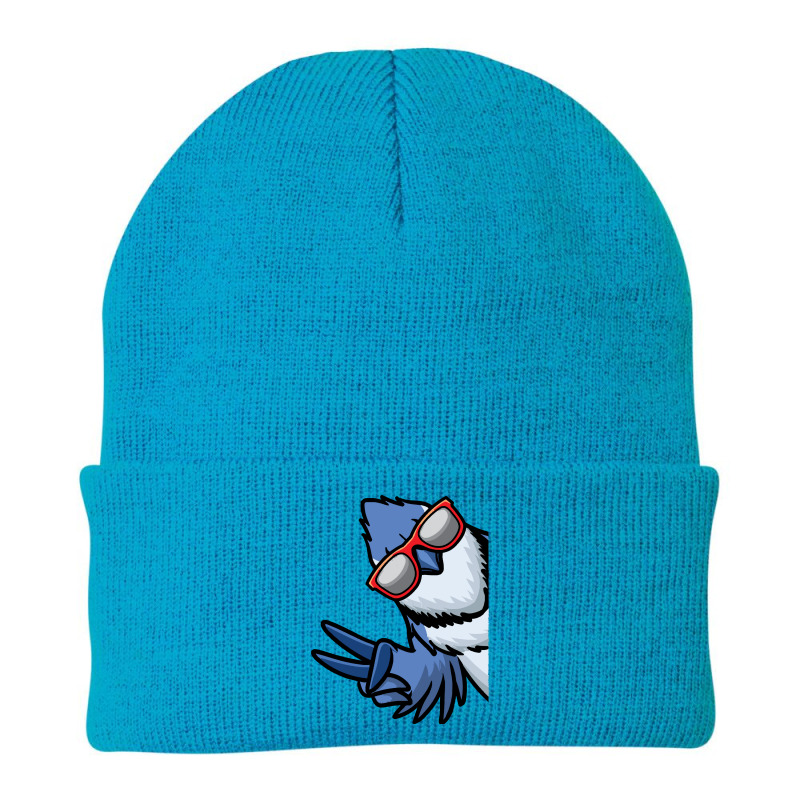 Bird Lover T- Shirt Blue Jay Bird Cyanocitta Cristata T- Shirt (1) Beanie by boilinggyrus | Artistshot