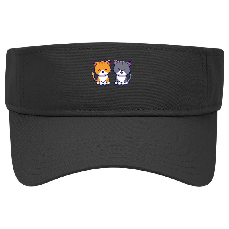 Cartoon Cartoon Cats Couple Visor Hat | Artistshot