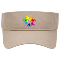 Awareness Sign Language Hand Puzzle Support Visor Hat | Artistshot