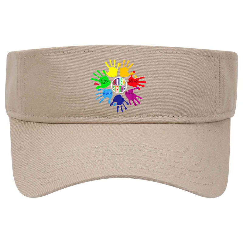 Awareness Sign Language Hand Puzzle Support Visor hat by nandhinidi | Artistshot