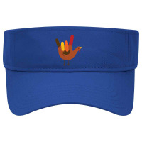 American Sign Language I Love You Thanksgiving Turkey Long Sleeve T Sh Visor Hat | Artistshot