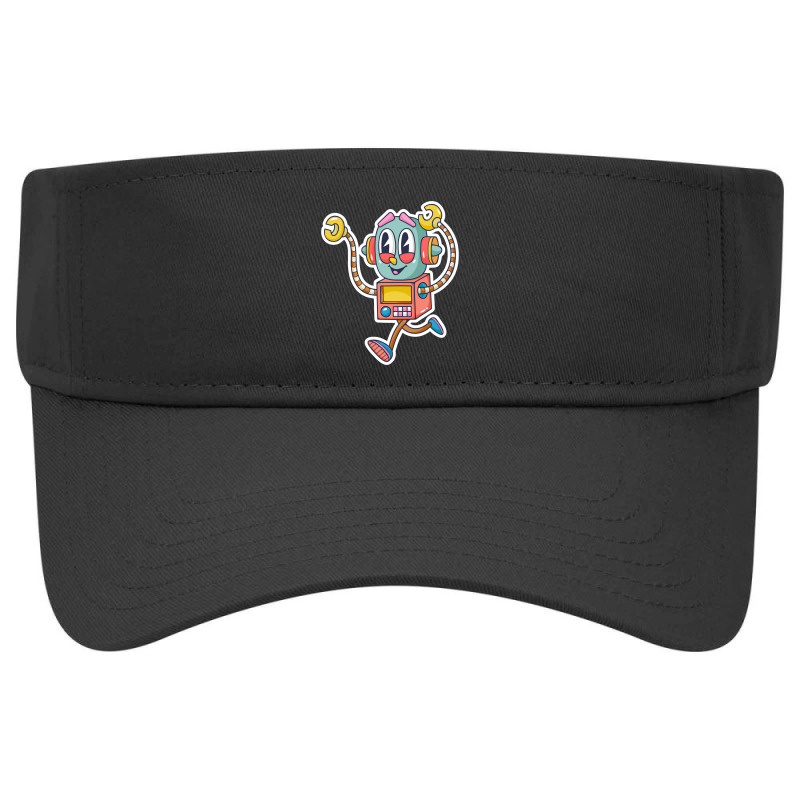 Robot Cartoon-jnxwo Visor hat by brumfieldportillo7vlpq8 | Artistshot