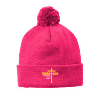 Work For God The Retirement Benefits Are Great Premium T Shirt Pom Pom Beanie | Artistshot