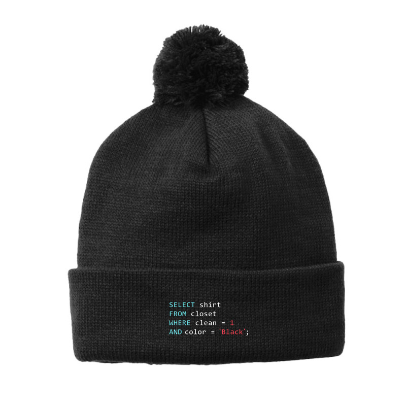 Programmer Query Geek Database Coding Pom Pom Beanie by metamuffinsart | Artistshot