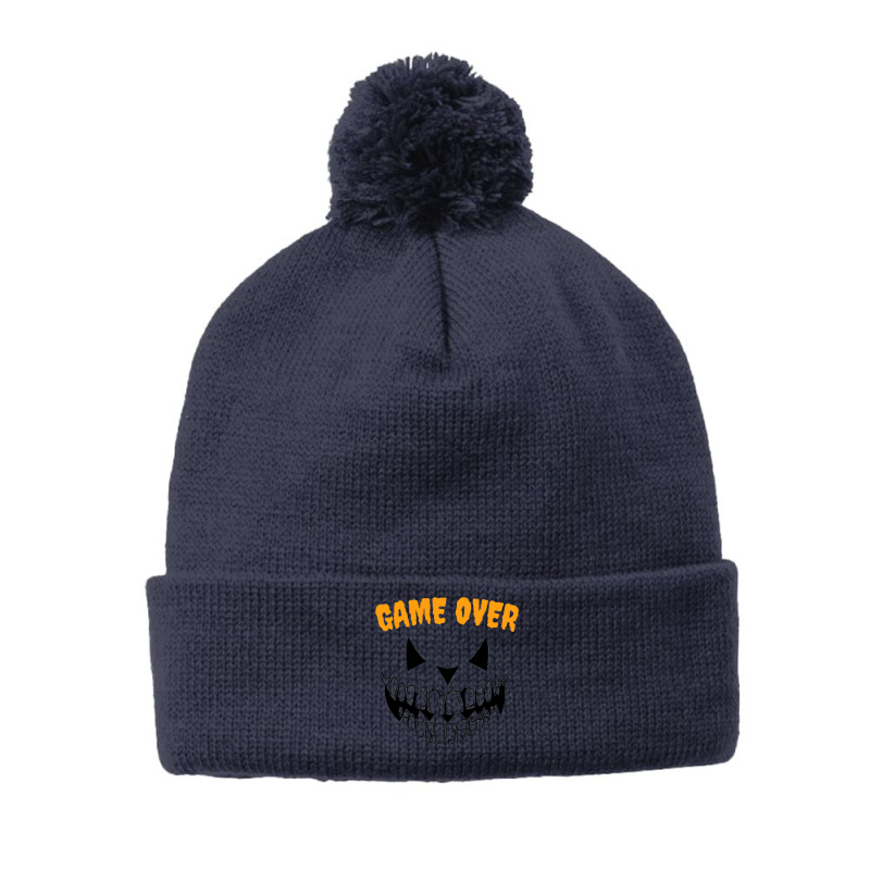 Game Over Pom Pom Beanie by SilviaMartinez | Artistshot