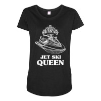 Jet Ski Queen   Beach Water Sports Jet Skiing Skier T Shirt Maternity Scoop Neck T-shirt | Artistshot