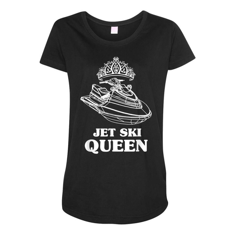 Jet Ski Queen   Beach Water Sports Jet Skiing Skier T Shirt Maternity Scoop Neck T-shirt by emaliekrein | Artistshot