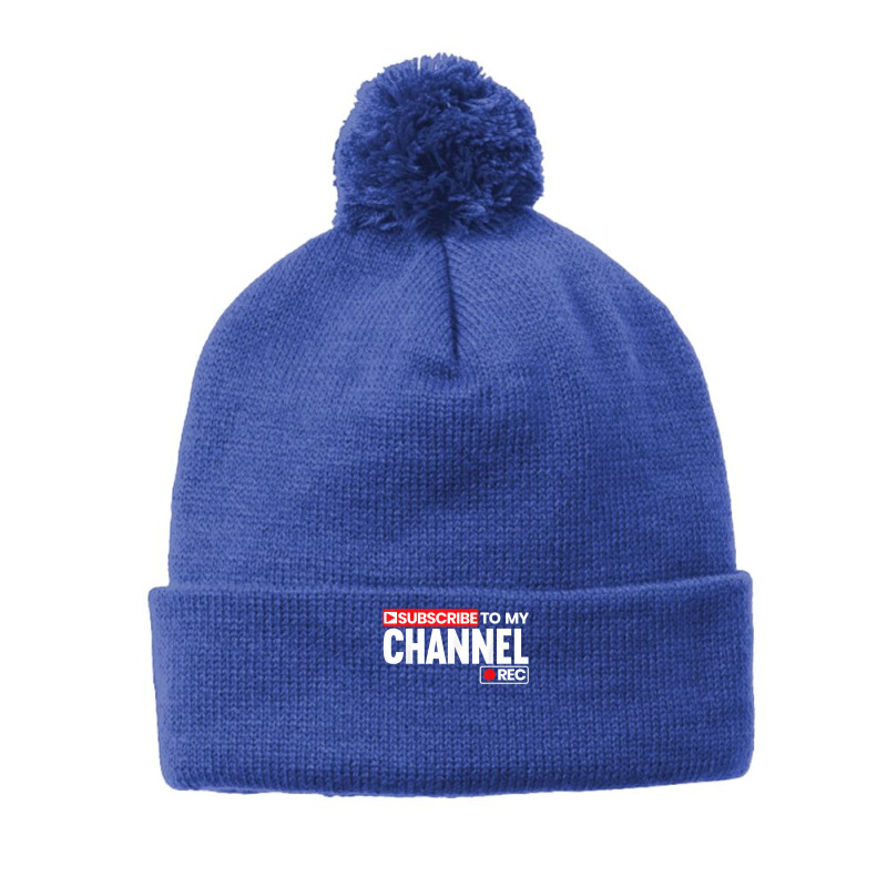 Subscribe To My Channel Livestreaming Online Streaming T Shirt Pom Pom Beanie by jobsfvhaazg | Artistshot