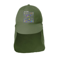 Classic Arcade Computer Game Of The 80s V11 Classic Sun Shade Cap | Artistshot