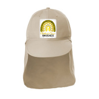 Childhood Cancer Awareness Hope Support Strong Warrior T Shirt Sun Shade Cap | Artistshot