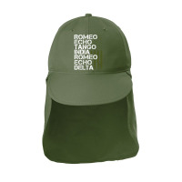 Retired Military Men Women Phonetic Alphabet Retirement Sun Shade Cap | Artistshot